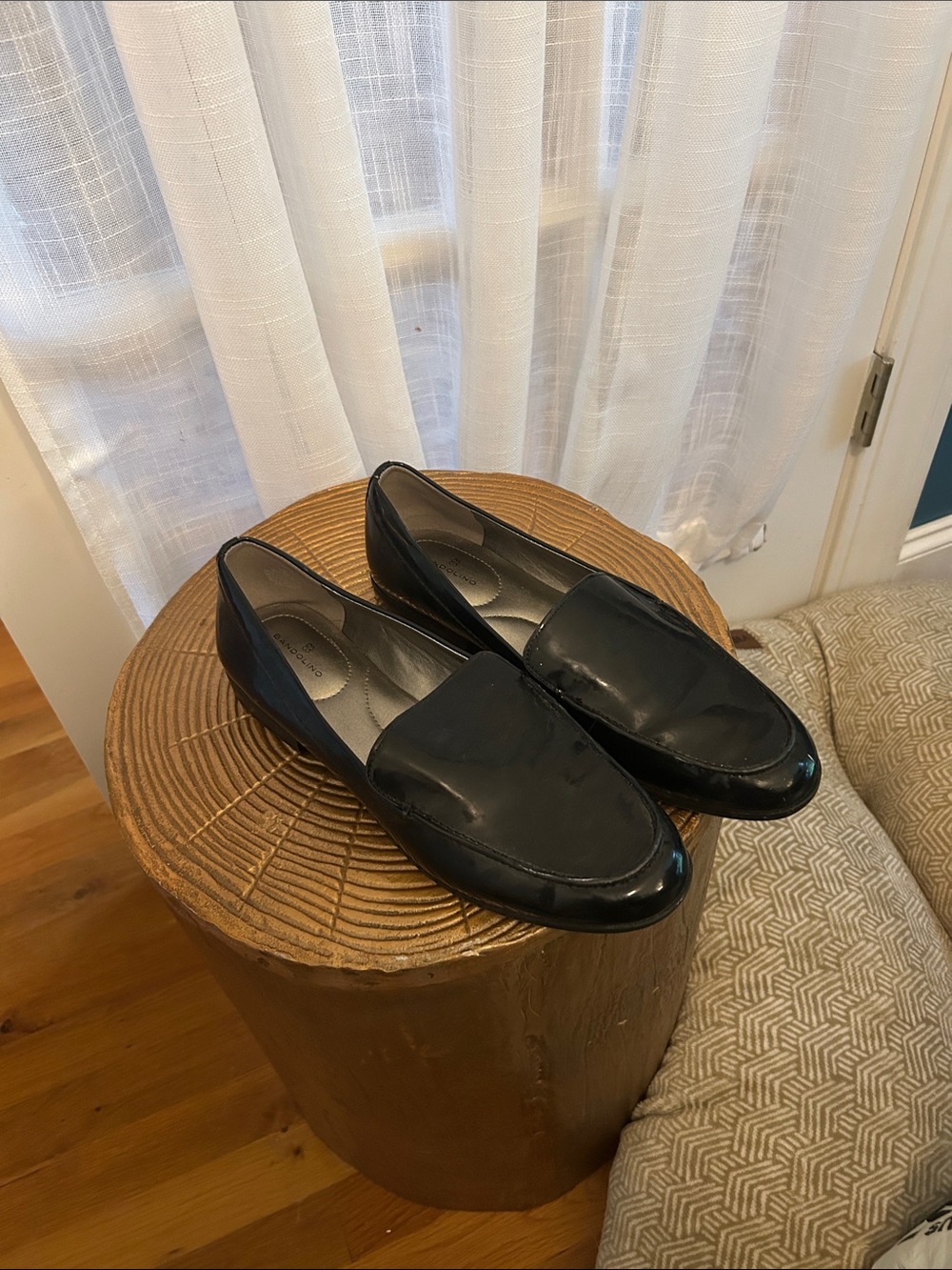 Bandolino Black Patent Slip-On Loafers